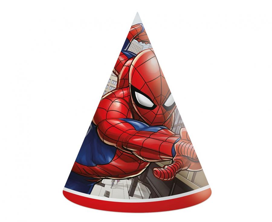 Kape papirnate spiderman crime fighter 6 kom.