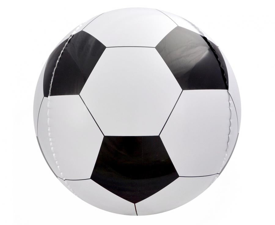 Folijski balon 16" Lopta bijelo-crna AA