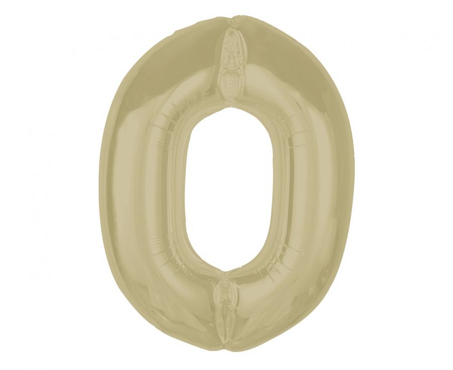 Balon folijski smart, broj 0, mat latte, 92 cm kk