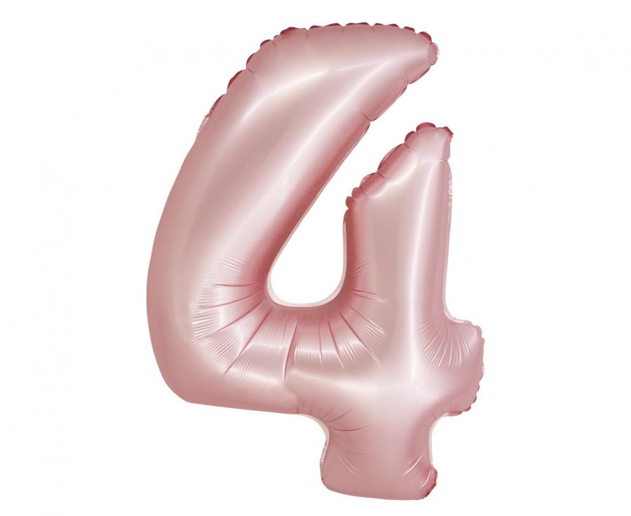 Balon folijski smart, broj 4, j. roza mat, 76 cm