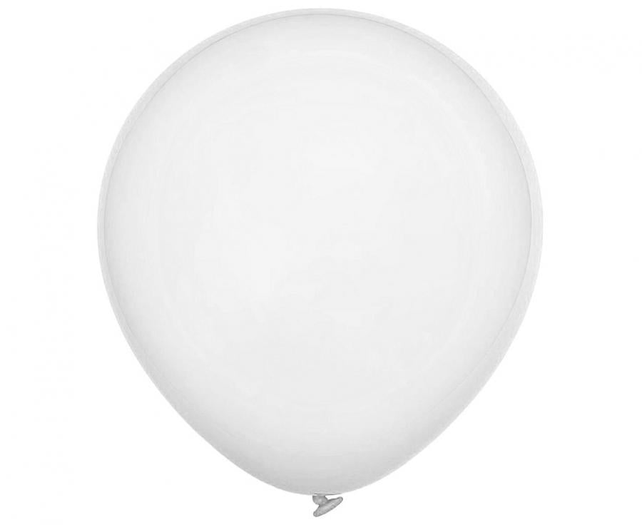 Baloni Decomex 5" - 13cm, pastel White, 100 kom/paket.