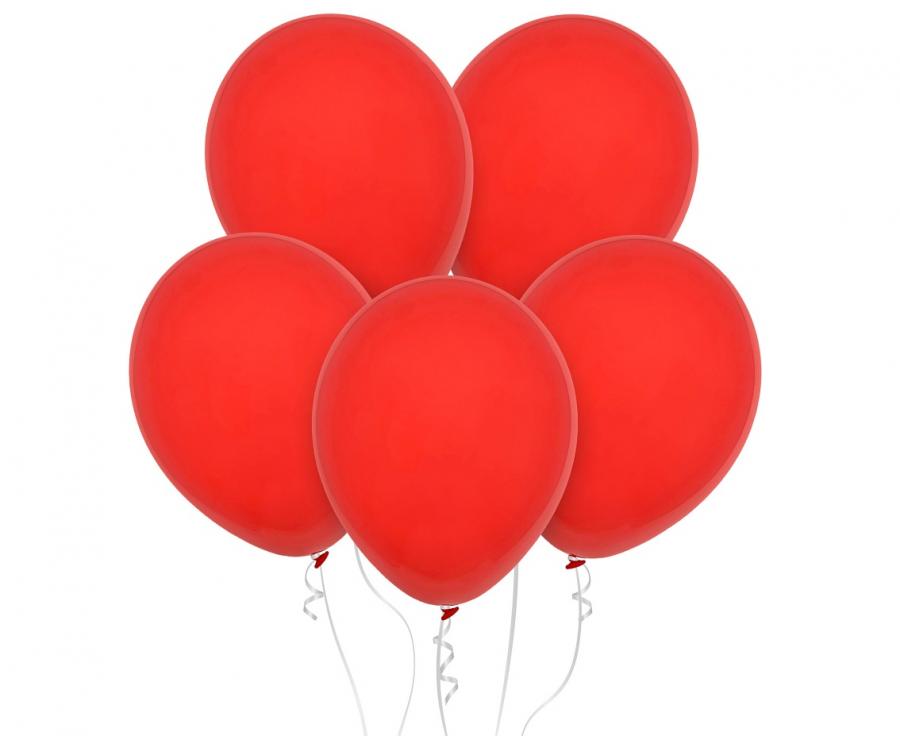Baloni Decomex 18" - 46cm, pastel Red, 25 kom/paket.