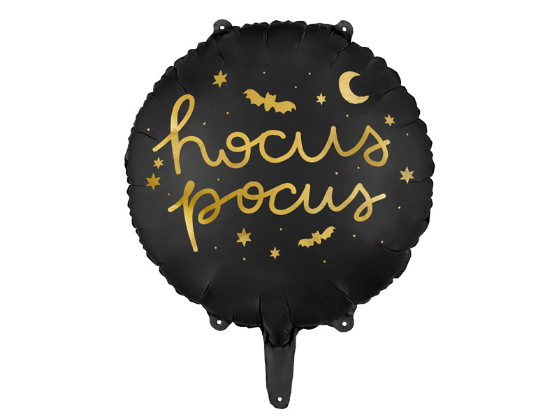 Folijski balon Hocus Pocus, 45 cm, crni