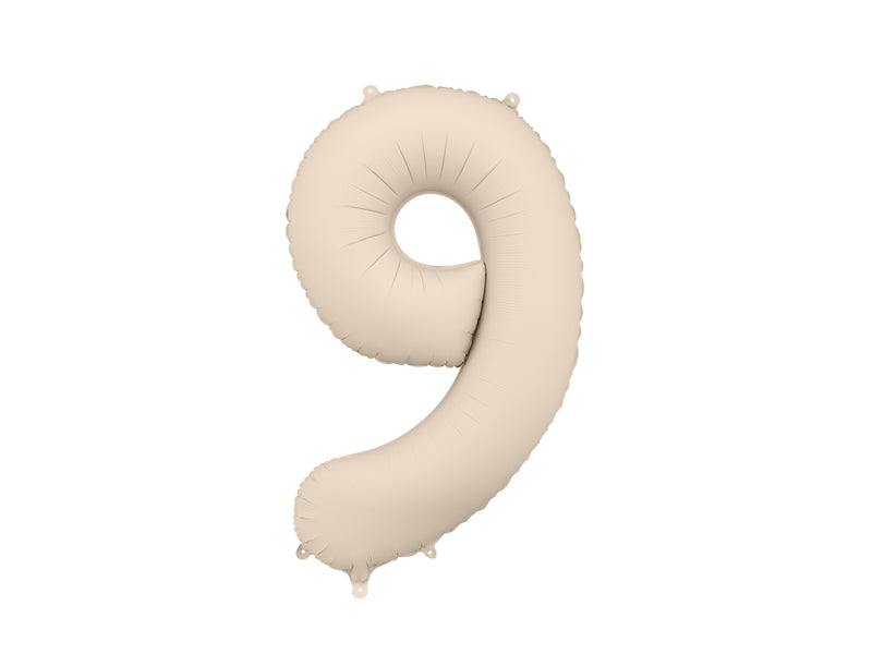 Folijski balon broj 9 86 cm sivo