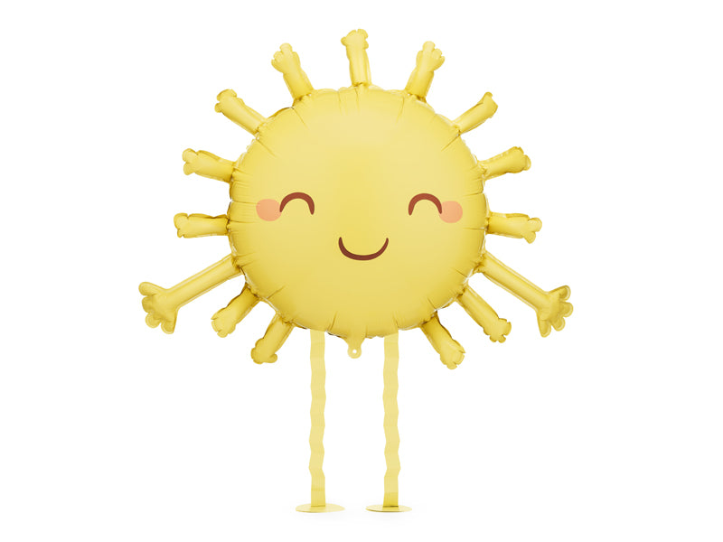 Folijski balon sunce 91x77 cm zuti