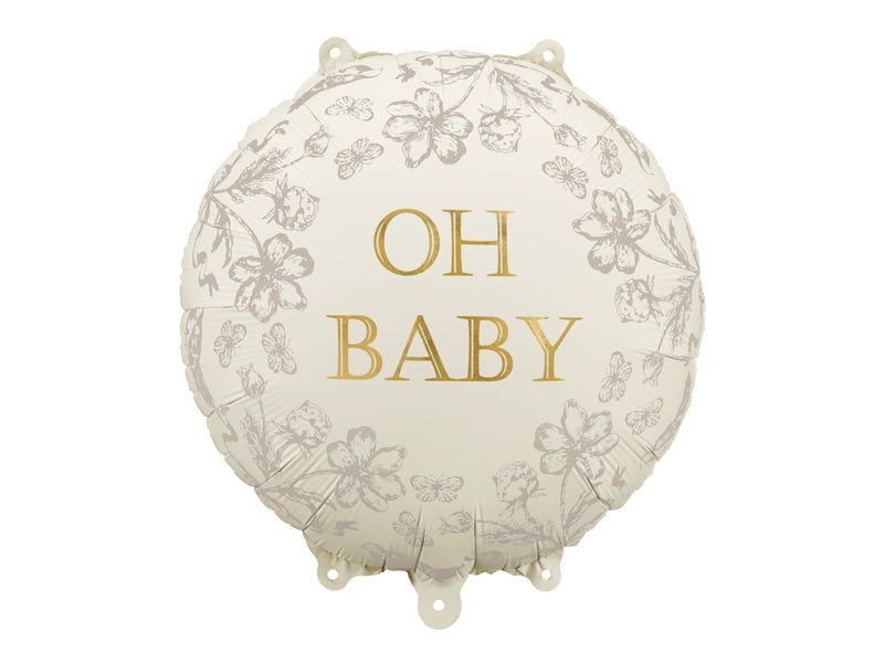 Folijski balon Disk Oh Baby, 35x35 cm, mix