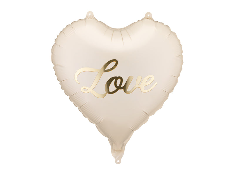 Folijski balon srce Love, 45 cm, mix