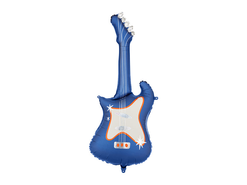 Folijski balon Gitara, 41x105 cm, tamnoplavi
