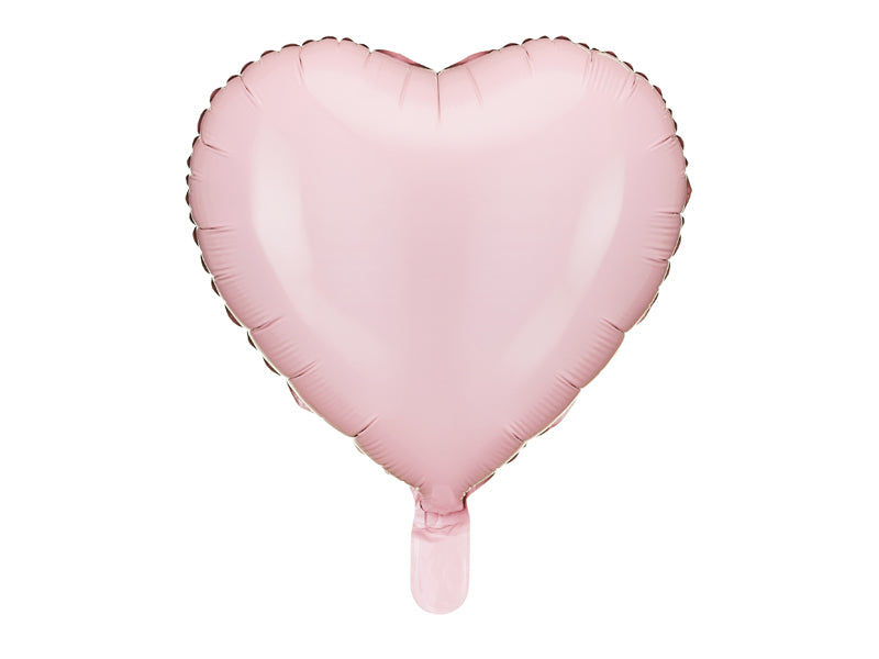 Folijski balon srce 45 cm svijetlo rozi
