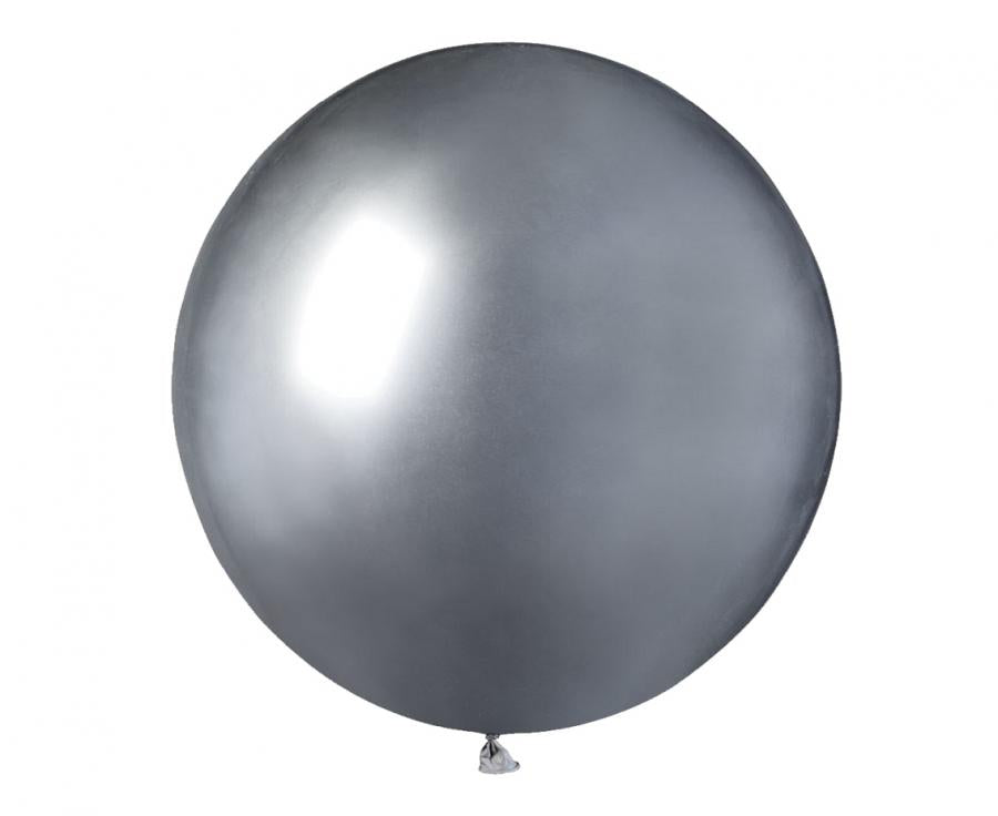 Baloni GB150 shiny 19" - 48cm - srebrne Gemar