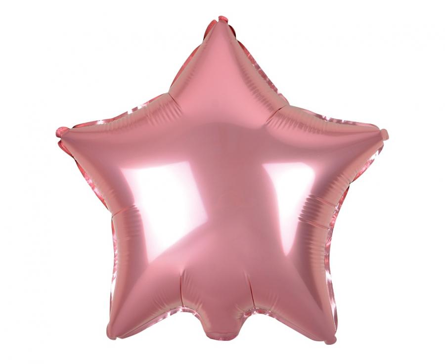 Folija balon zvijezda svijetlo roza 19"