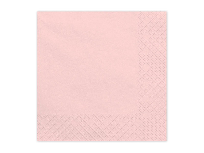 Papirnate salvete svijetlo roza 33x33 cm 20 kom