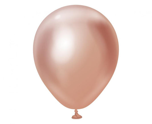 Baloni Kalisan 5" – 13 cm, mirror rozo-zlatni, 100kom/paket
