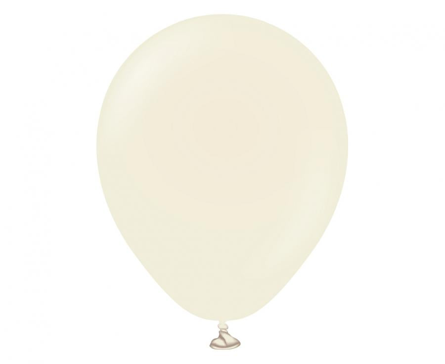 Balon Kalisan 5" - 13cm, retro white sand, 100kom/paket