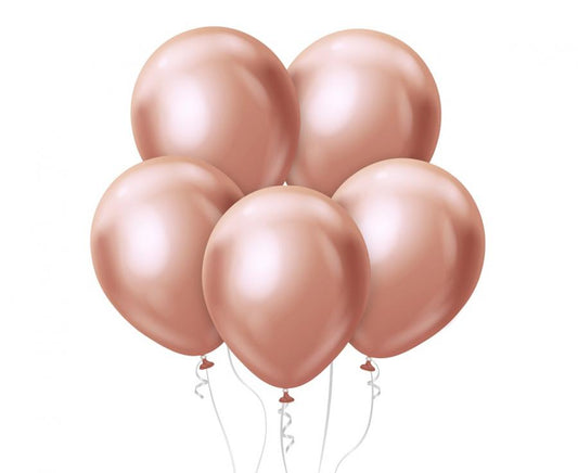 Baloni Kalisan 12" – 30 cm, mirror rozo-zlatni, 50kom/paket