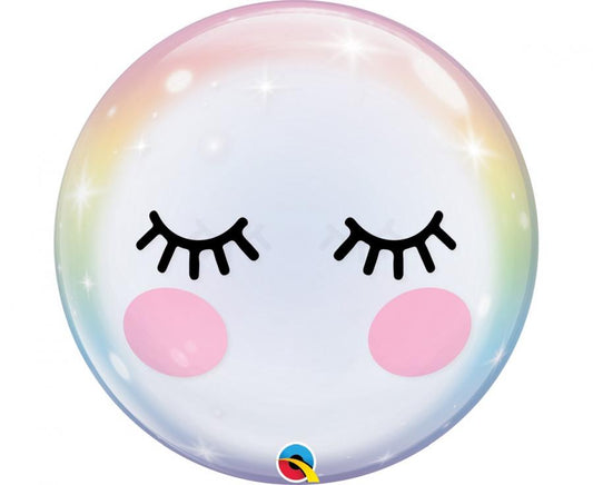 Folijski balon 22" - 56cm QL Bubble Poj. Trepavice KK