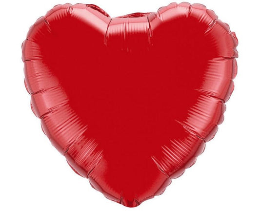 Folijski balon 18" - 46cm FX - Srce (crveno), nepakiran