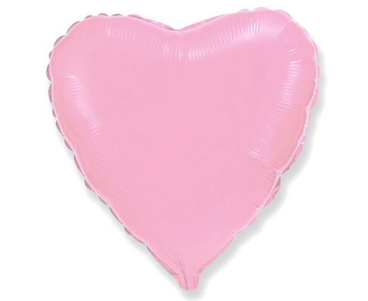 Folijski balon FX 9" – srce, nježno roza, nepakiran