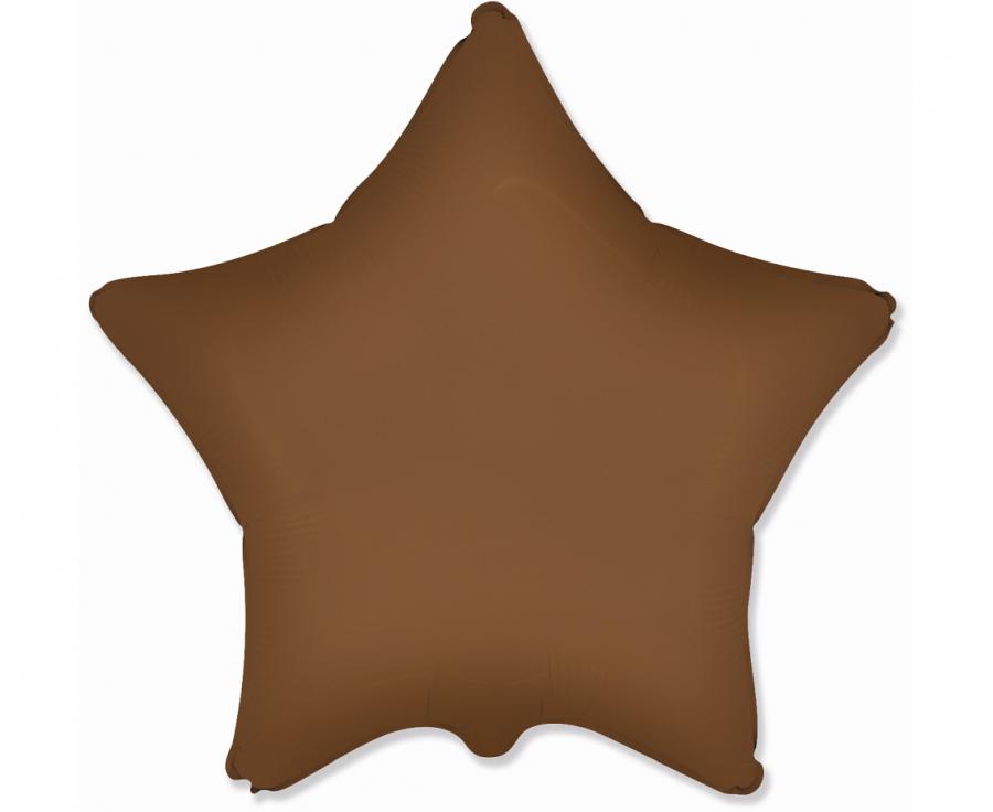 Folijski balon 18" - 46cm FX - Zvijezda (mat Choco Brown) KK
