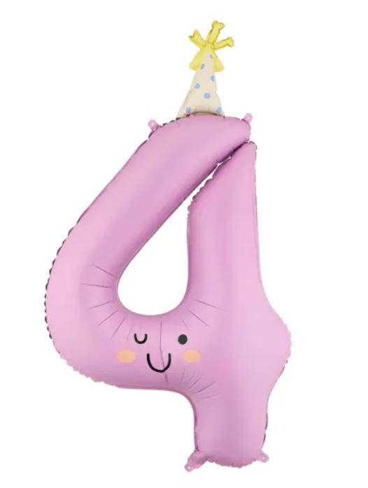 Folijski balon broj 4 86 cm lavanda