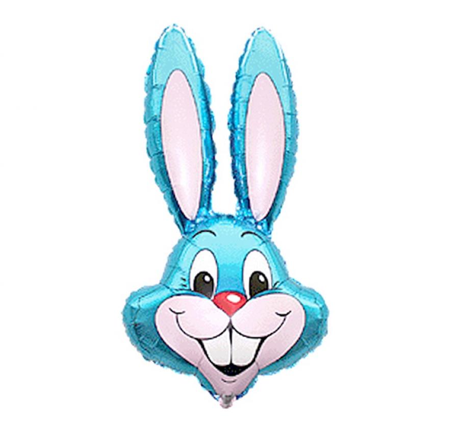 Folijski balon 14" - 36cm FX - Rabbit - Plavi, nepakiran