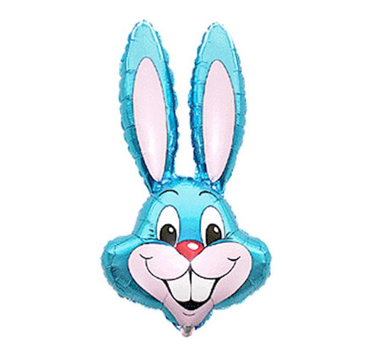 Folijski balon 14" - 36cm FX - Rabbit - Plavi, nepakiran