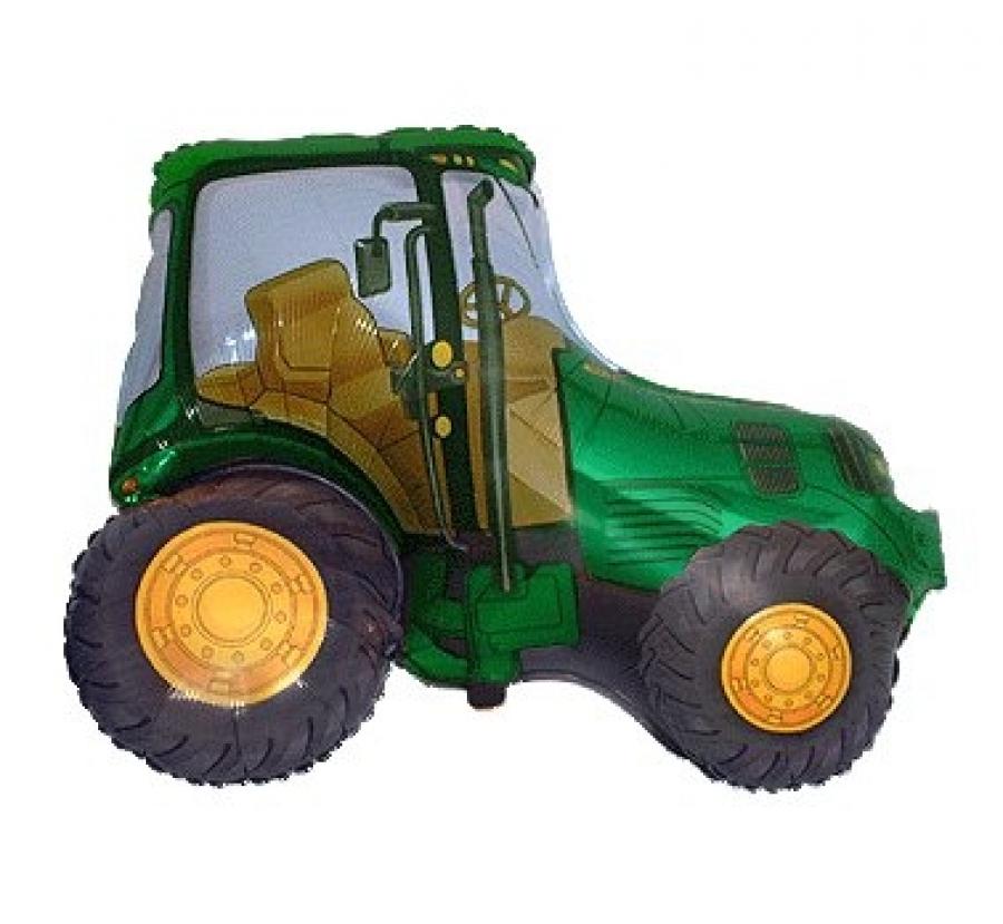 Folijski balon 14" - 36cm FX - Traktor (zeleni), nepakiran