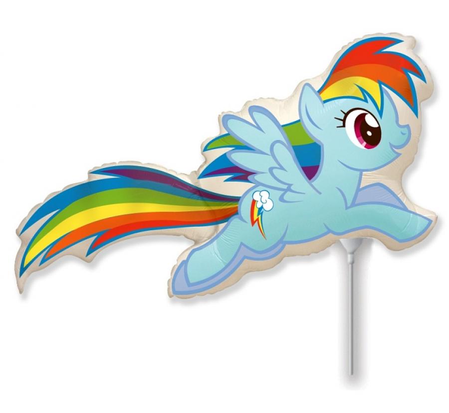Folijski balon 14" - 36cm FX - Kucyki My Little Pony: Rainbow Dash, nepakiran