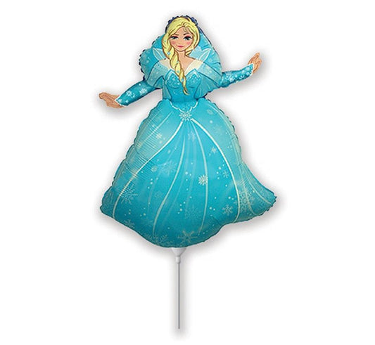 Folijski balon 14" - 36cm FX - Snježno kraljevstvo - Princeza (blond), nepakiran
