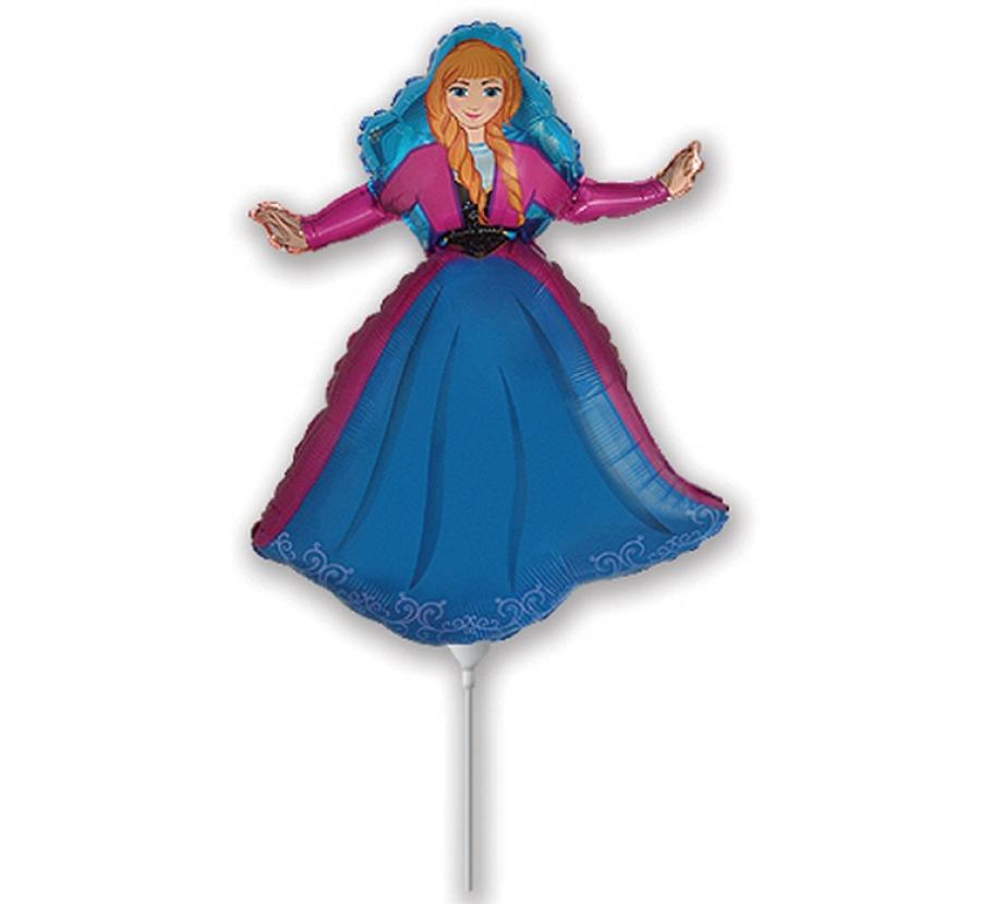 Folijski balon 14" - 36cm FX - Snježno kraljevstvo - Princeza, nepakiran