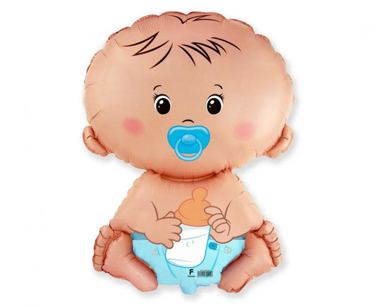 Folijski balon 14" - 36cm FX - Bobas Dječak, nepakiran