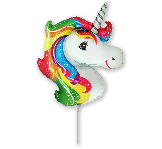Folijski balon 14" - 36cm FX - Jednorog (glava), nepakiran