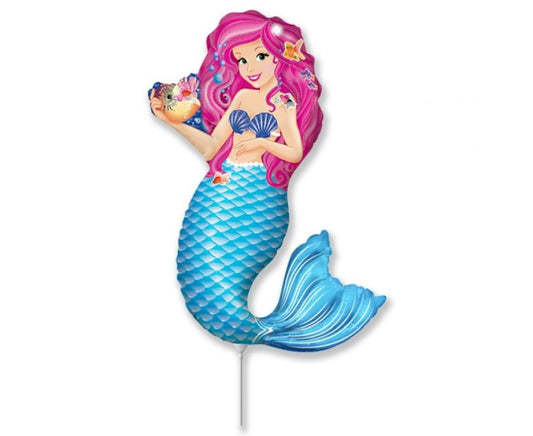 Folijski balon 14" - 36cm  FX - Syrenka Zoe, nepakiran