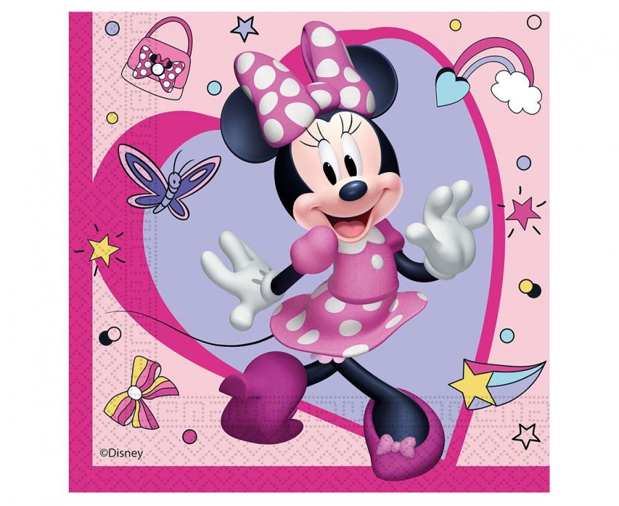Salvete papirnate minnie junior, rozm. 33x33 cm, 20 kom.
