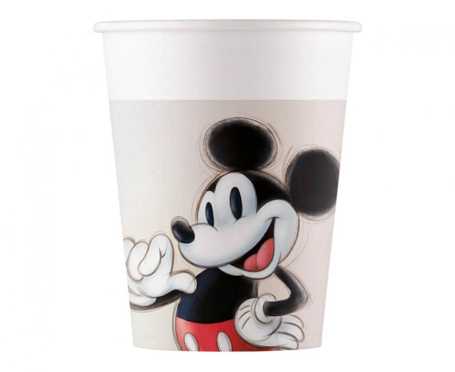 Čaše papirnate (wm) disney 100 - mickey & minnie, 200ml, 8 kom. (sup label) kk