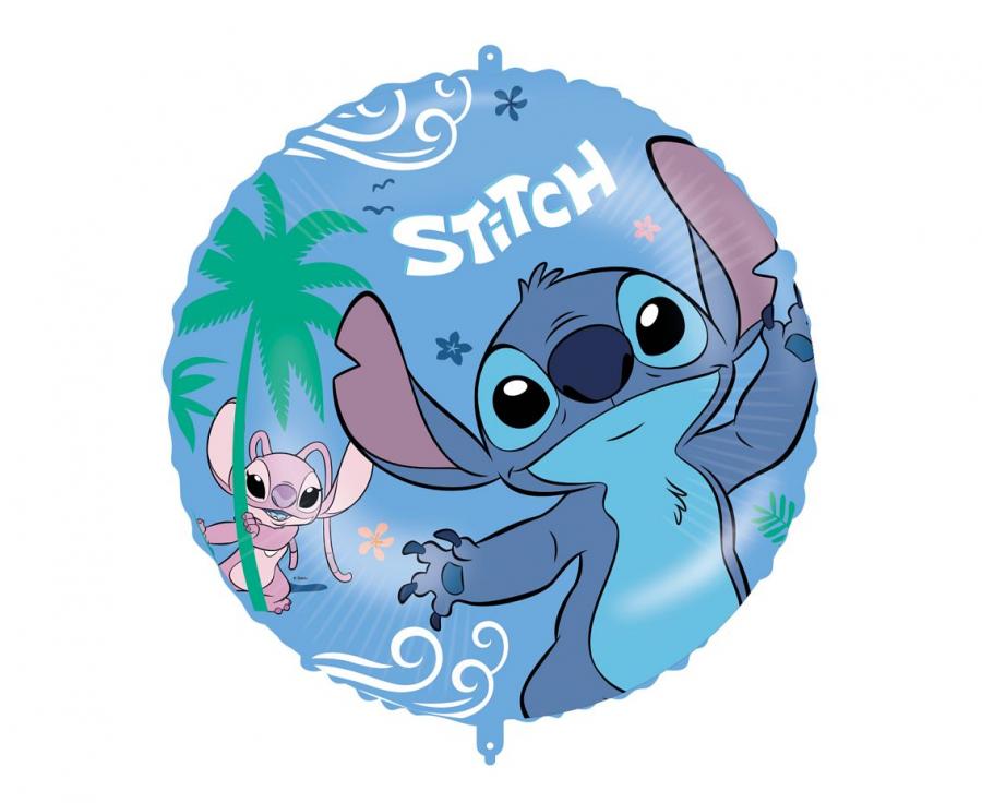 Folijski balon STITCH & ANGEL DISNEY, 46 cm, 1 kom.