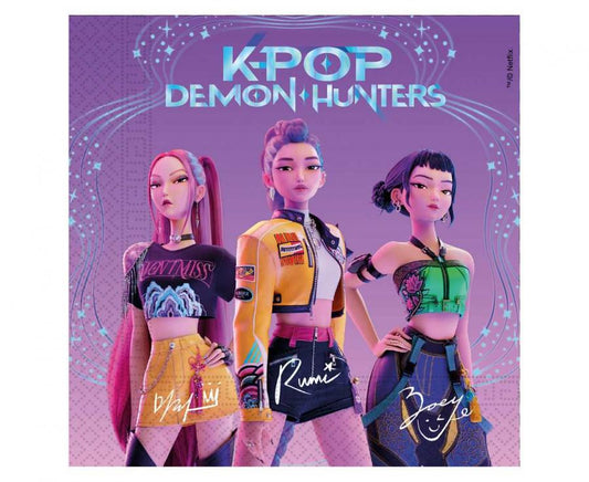 Papirnate salvete K-POP DEMON HUNTERS (FSC) 33x33 cm, 20 kom/paket