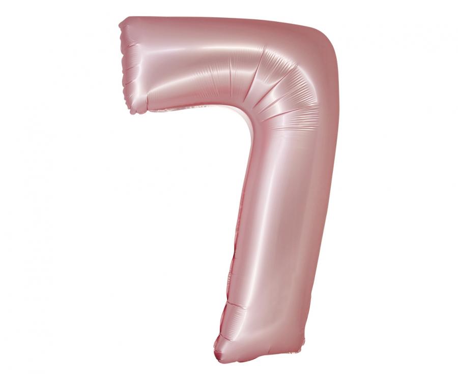 Balon folijski smart, broj 7, j. roza mat, 76 cm