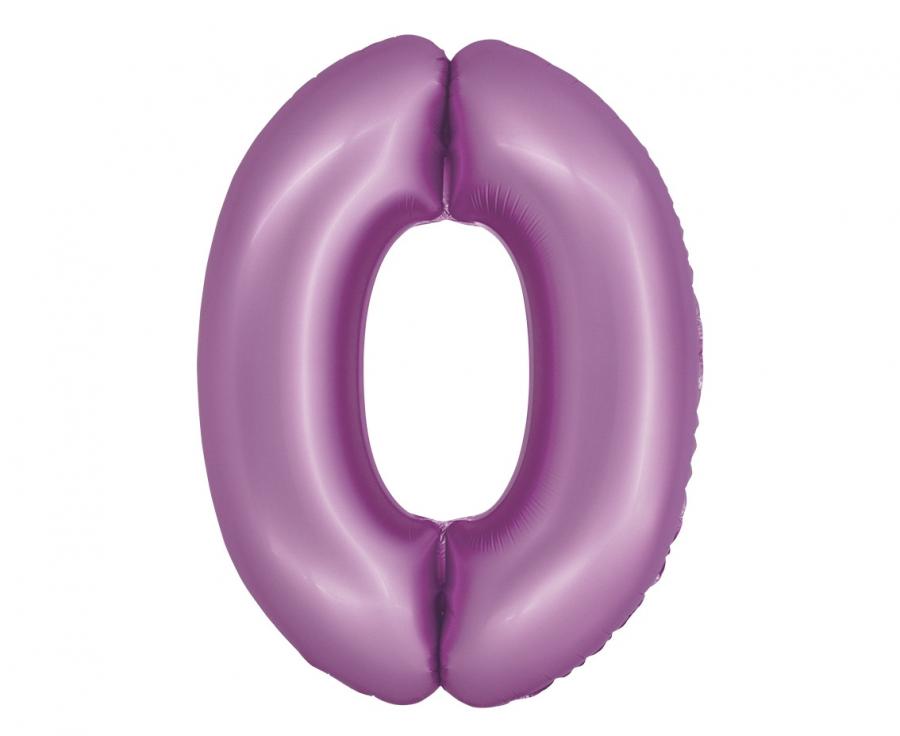 Balon folijski smart, broj 0, lavanda mat, 76 cm kk