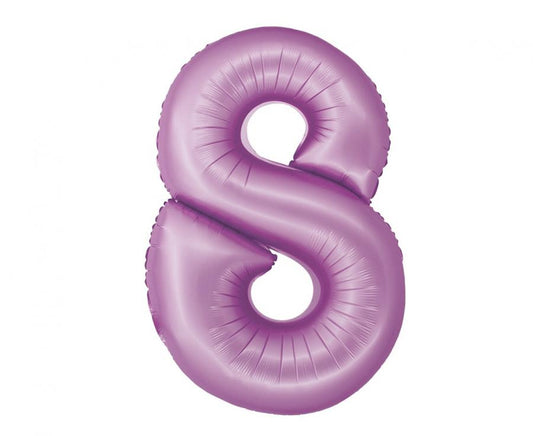 Balon folijski smart, broj 8, lavanda mat, 76 cm kk