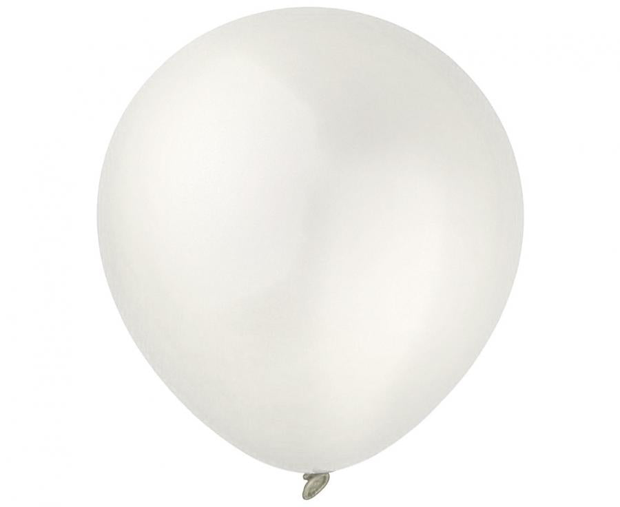 Baloni Decomex 5" - 13cm, metallic Pearl White, 100 kom/paket.