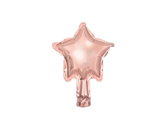 Folijski baloni zvijezde 12 cm rose gold 25 kom