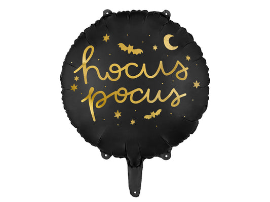Folijski balon Hocus Pocus, 45 cm, crni