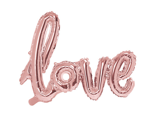 Folijski balon Love 73x59 cm rose gold