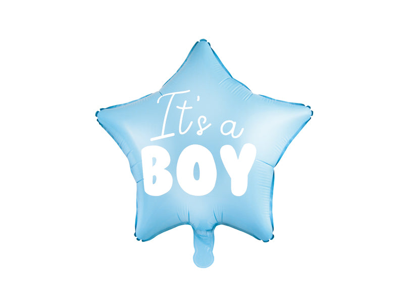 Folijski balon Zvijezda – It's a boy, 40 cm, svijetloplavi