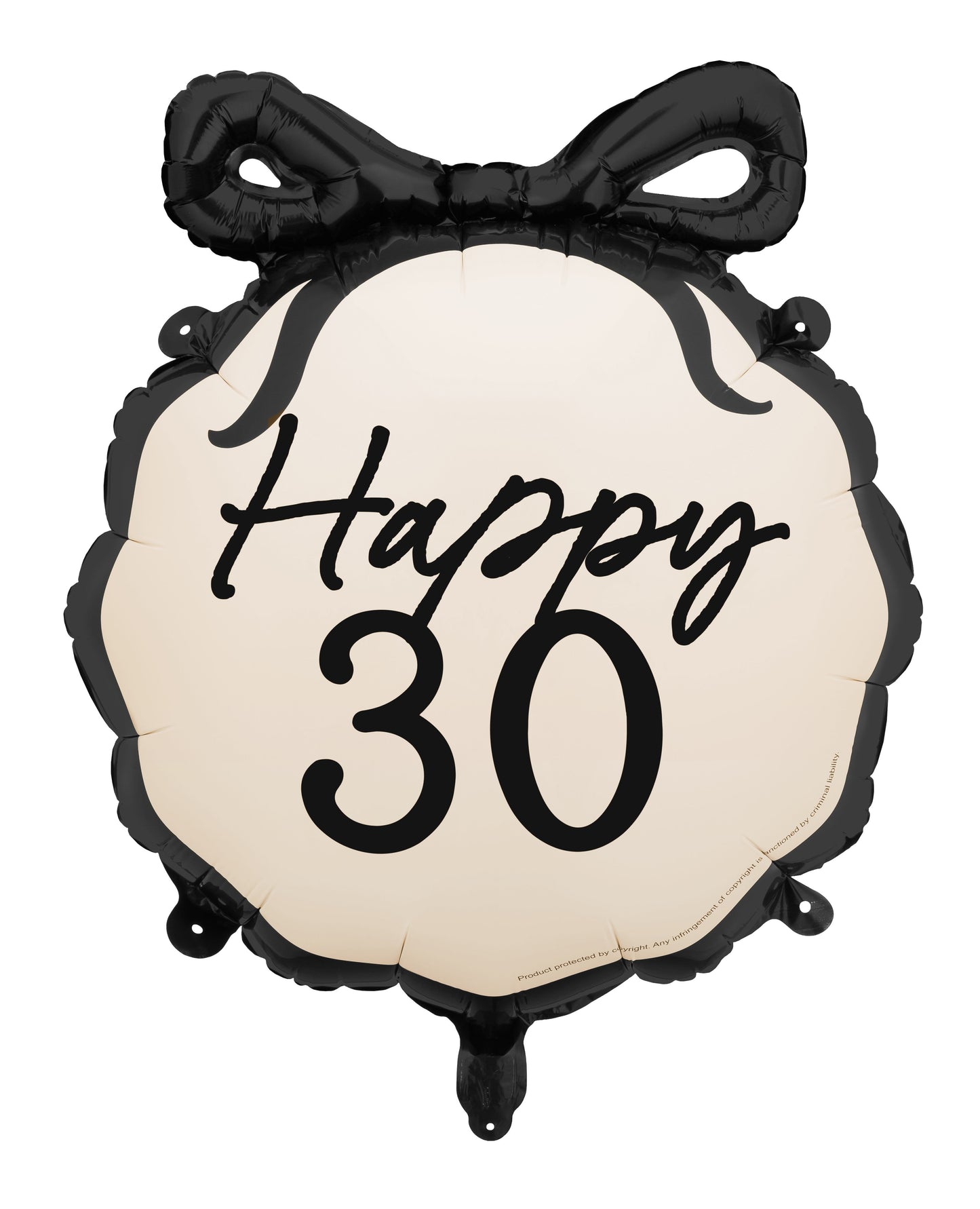 Folijski balon Happy 30 47.5x45 cm
