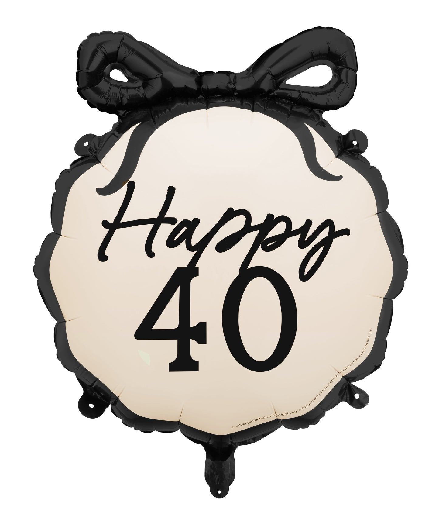 Folijski balon Happy 40 47.5x45 cm