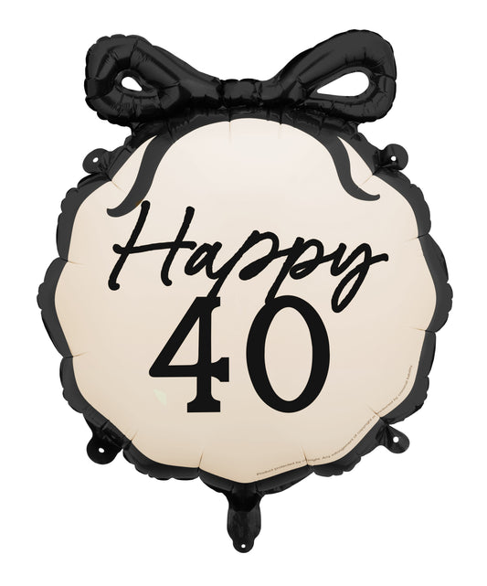 Folijski balon Happy 40 47.5x45 cm