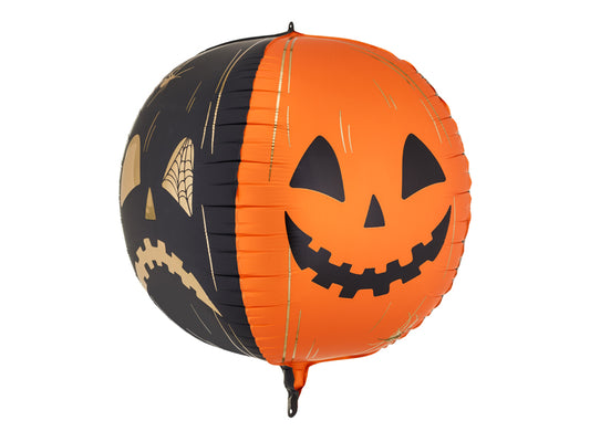 Folijski balon Strašne bundeve – narančasto-crni – 50 cm