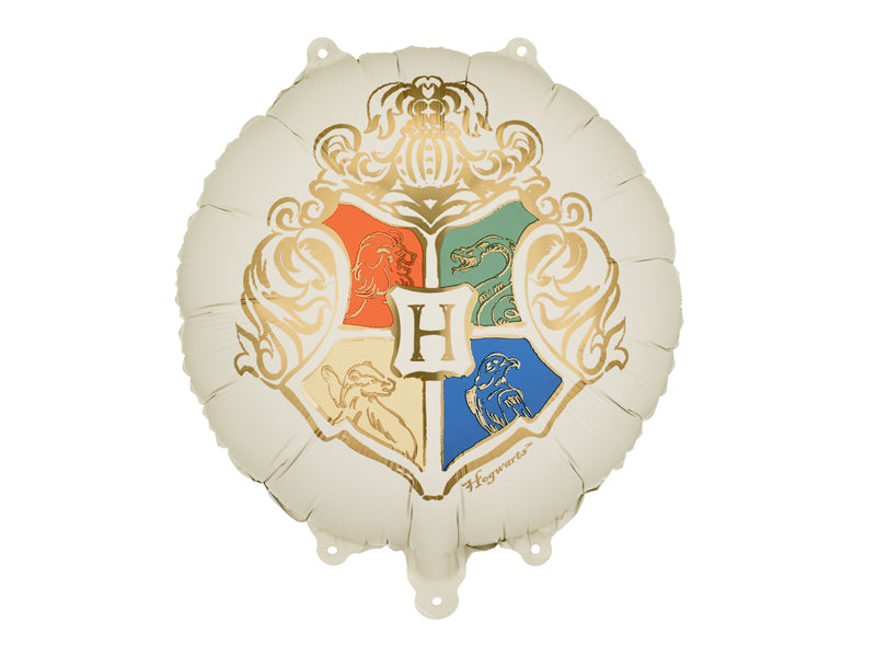 Folijski balon Harry Potter grb Hogwarts, 35 cm, bež
